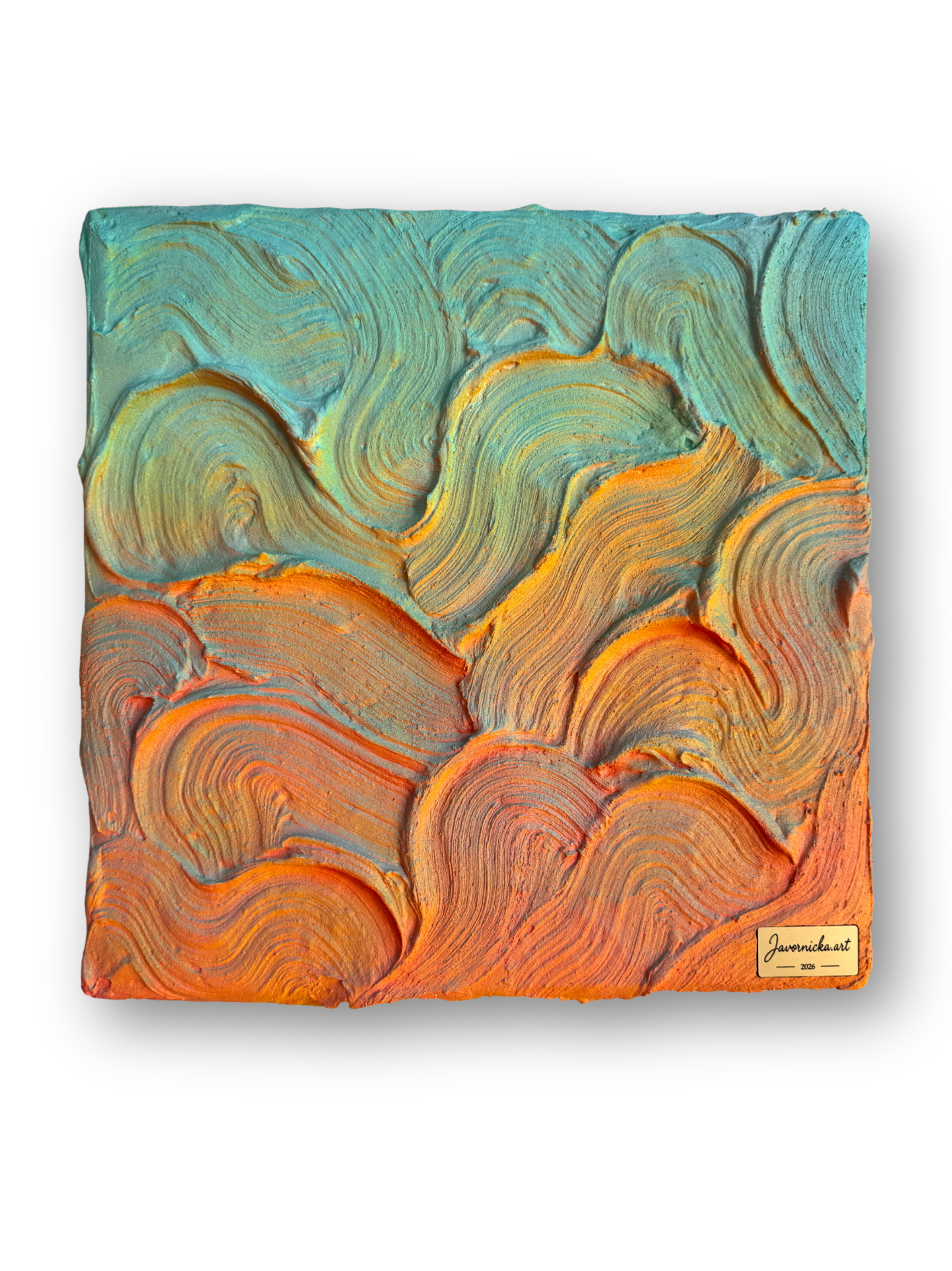 Sunset Wave – originálny abstraktný obraz Kataríny Javorníckej